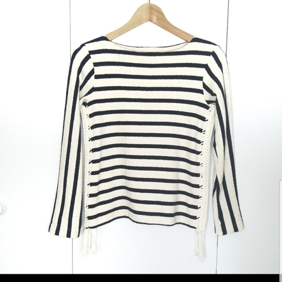 Anthropologie Pepin Mariner Striped Pullover sweater Top Sz XL - Picture 5 of 9